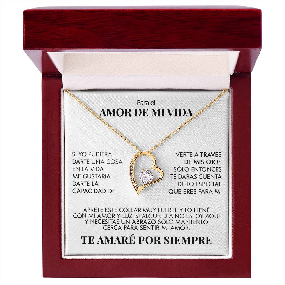 UN REGALO UNICO PARA EL AMOR DE MI VIDA / COLLAR Y MENSAJE