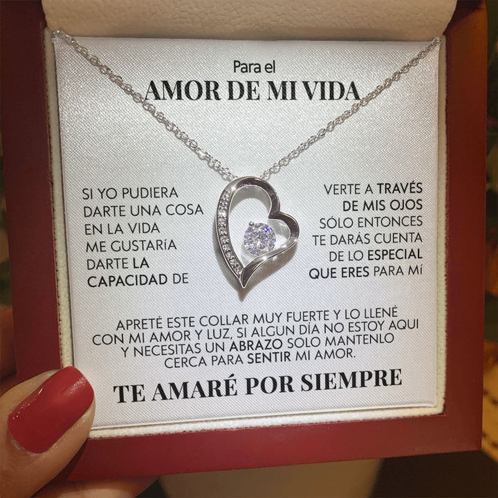 UN REGALO UNICO PARA EL AMOR DE MI VIDA / COLLAR Y MENSAJE